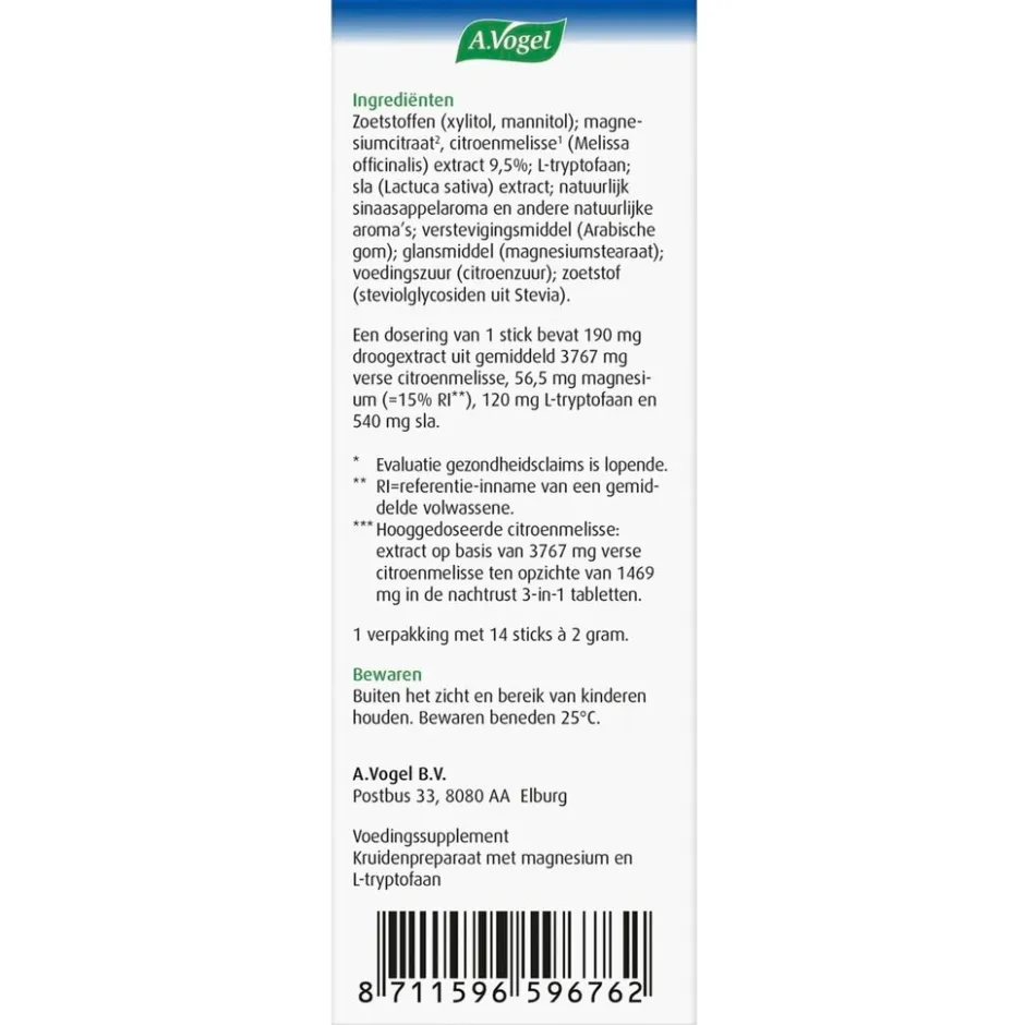 Nachtrust Sticks|A.Vogel Sale
