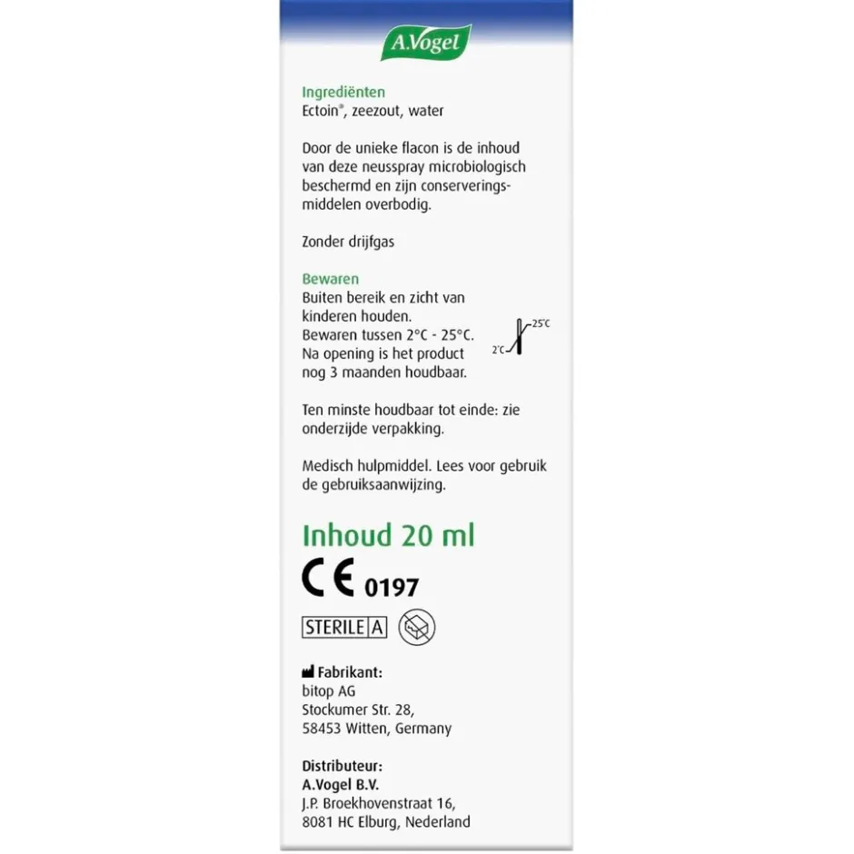 A.Vogel Pollinosan Hooikoorts Neusspray< Natuurlijke Zelfzorgmiddelen|Allergische Reacties