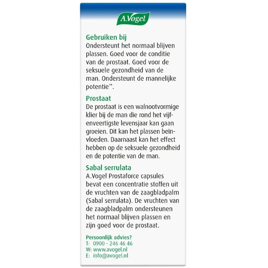 A.Vogel Prostaforce Capsules< Natuurlijke Supplementen|Prostaatsupplementen
