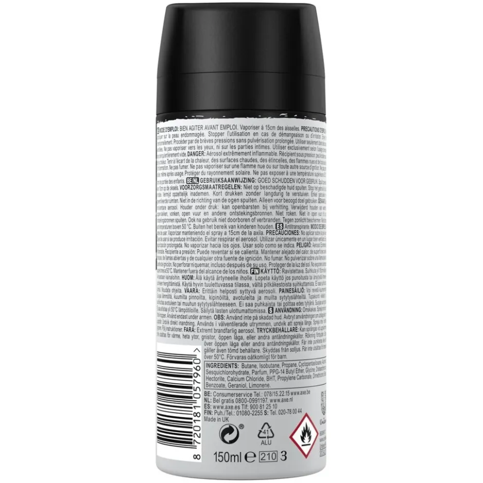 Black Antitranspirant Spray|Axe Online