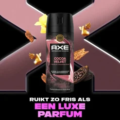 Axe Fine Fragrance Cocoa Velvet Deodorant Bodyspray< Deospray