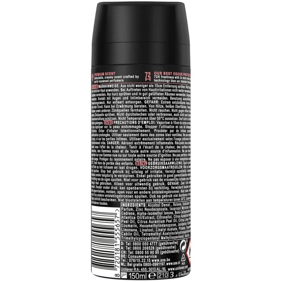 Axe Fine Fragrance Cocoa Velvet Deodorant Bodyspray< Deospray
