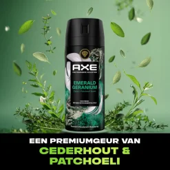 Axe Fine Fragrance Emerald Geranium Deodorant & Bodyspray< Deospray