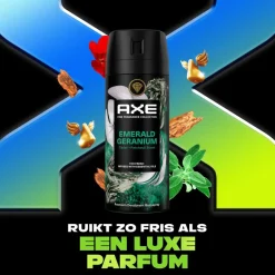Axe Fine Fragrance Emerald Geranium Deodorant & Bodyspray< Deospray