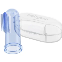 Babyono Baby Ono Blauw Vingertop Tandenborstel< Tandenborstels
