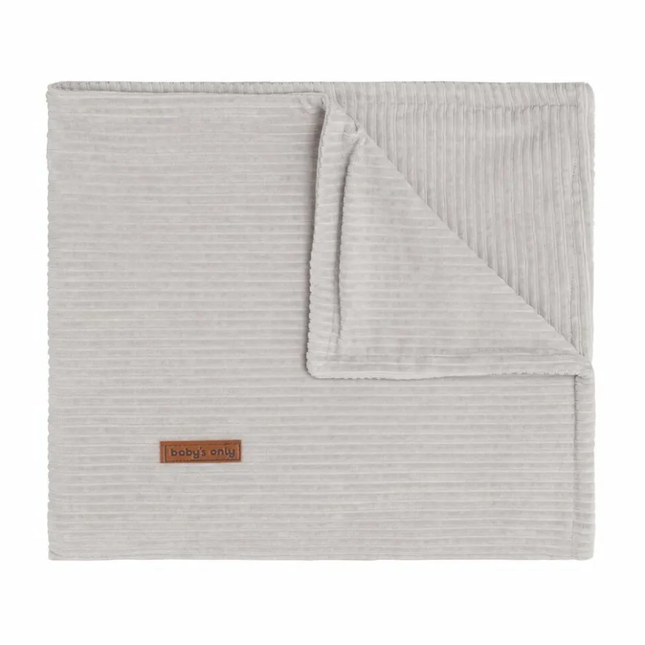 Babys Only Baby's Only Ledikantdeken Sense Kiezel 100x135 cm< Baby Beddengoed