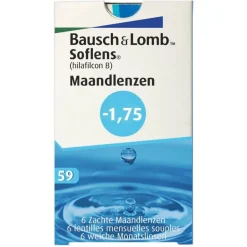 Bausch & Lomb -1.75 Maandlenzen< Lenzen