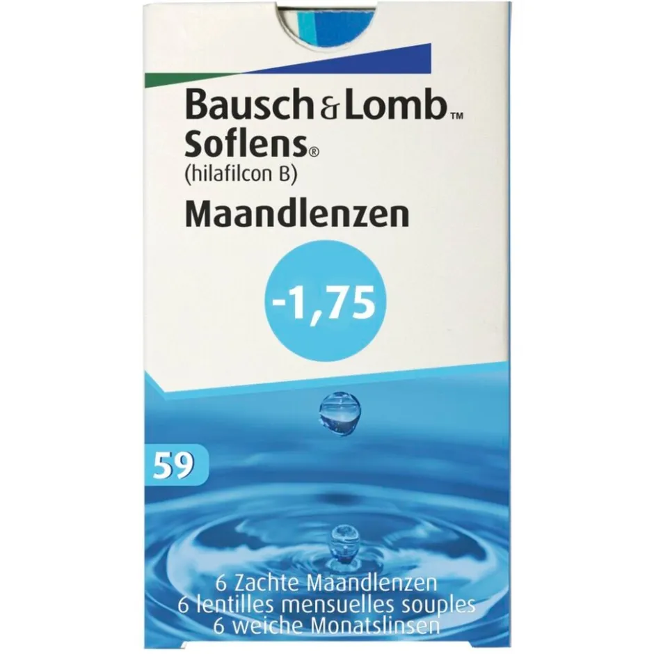 Bausch & Lomb -1.75 Maandlenzen< Lenzen