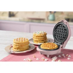 Bestron Mini Wafelijzer 550W Roze| Discount