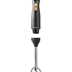 Bestron Staafmixer ASM600BW Zwart/Hout| Discount