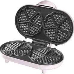 Bestron Wafelijzer ADWM1000P Roze| Clearance