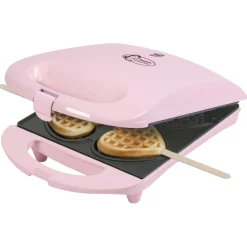 Bestron Wafelijzer Hartvormige Wafels Roze< Snackapparaten