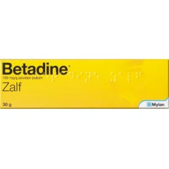 Betadine Zalf met 100mg/ml Povidon Jodium< Wondreiniging En/Of -Ontsmetting