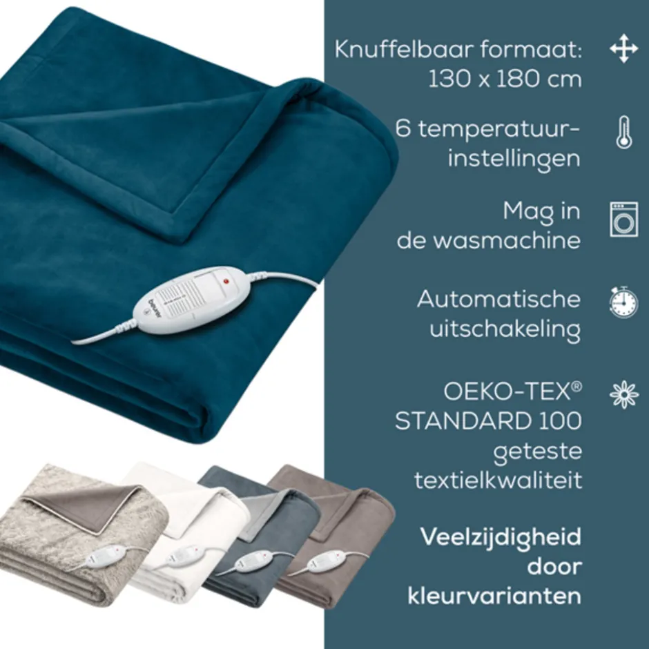Beurer HD 75 Cosy Ocean Warmtedeken< Slapen|Warmteproducten
