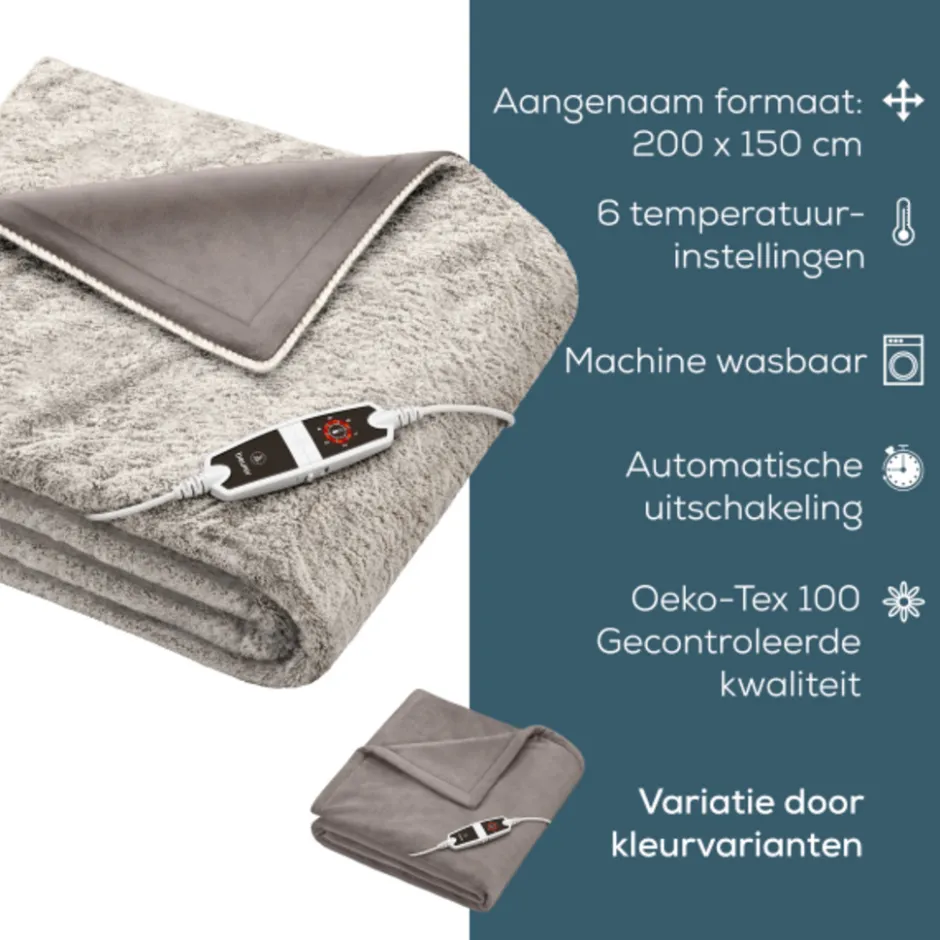 Beurer HD 150 XXL Nordic Taupe Warmtekussen< Slapen|Warmteproducten