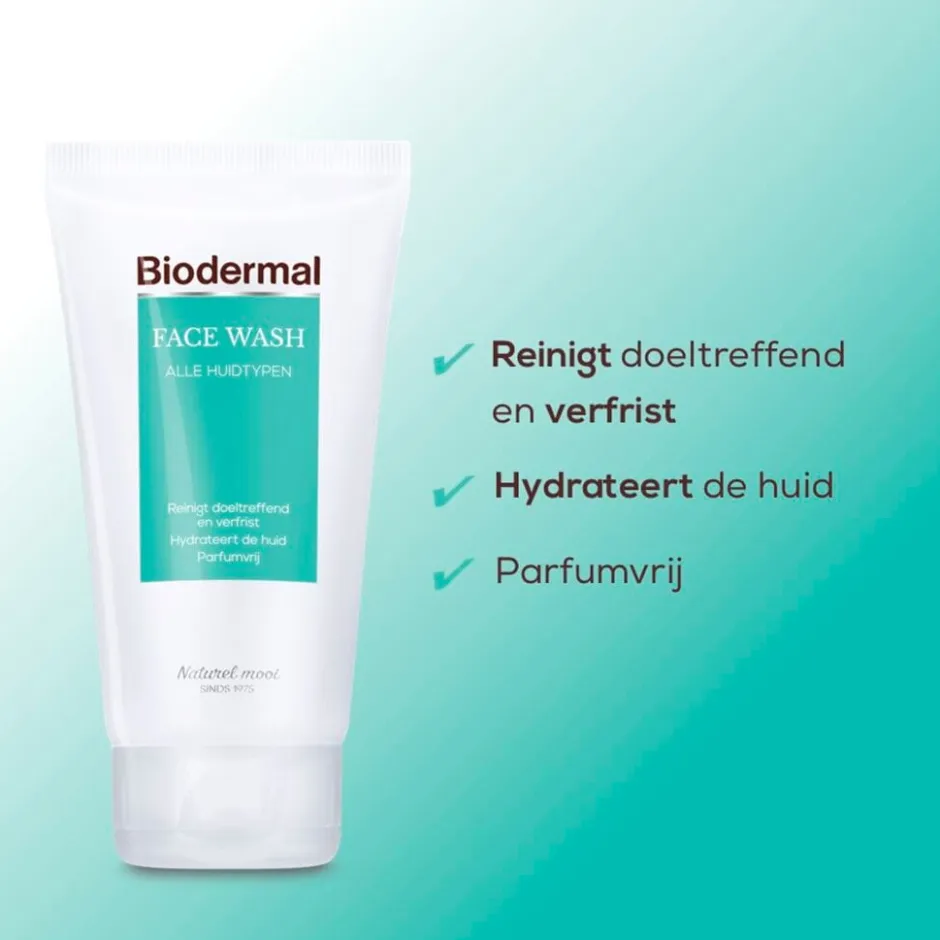 Face Wash Gezichtsreiniging voor alle Huidtypen|Biodermal Online