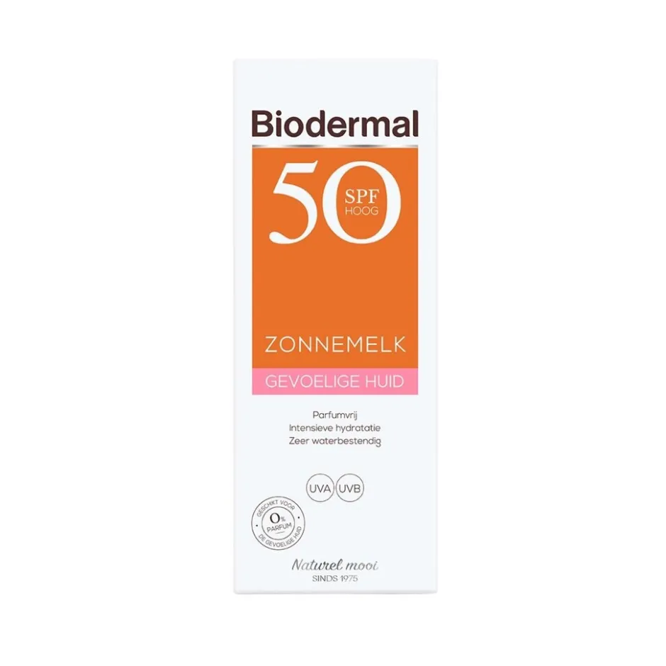 Gevoelige Huid SPF50 Zonnemelk|Biodermal Best