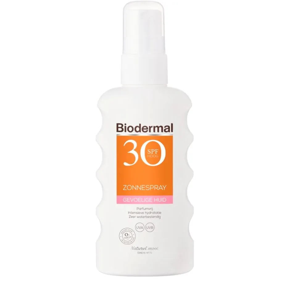 Biodermal Gevoelige Huid SPF30 Zonnespray< Zonnebrand