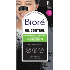 Bioré Diep Reinigende Poriestrips met Houtskool< Gezichtsreiniging