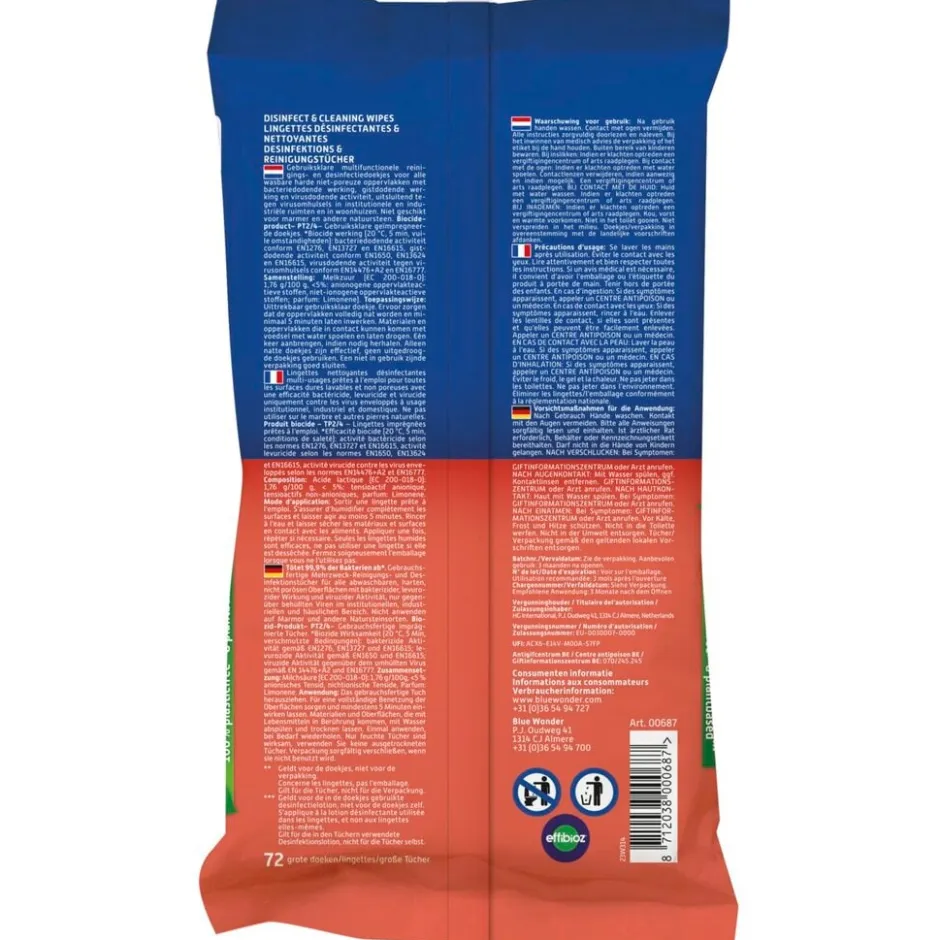 Disinfect & Cleaning Wipes|Blue Wonder Best