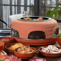 Blumill Terracotta Pizza Oven met Gourmetstel< Ovens En Magnetrons