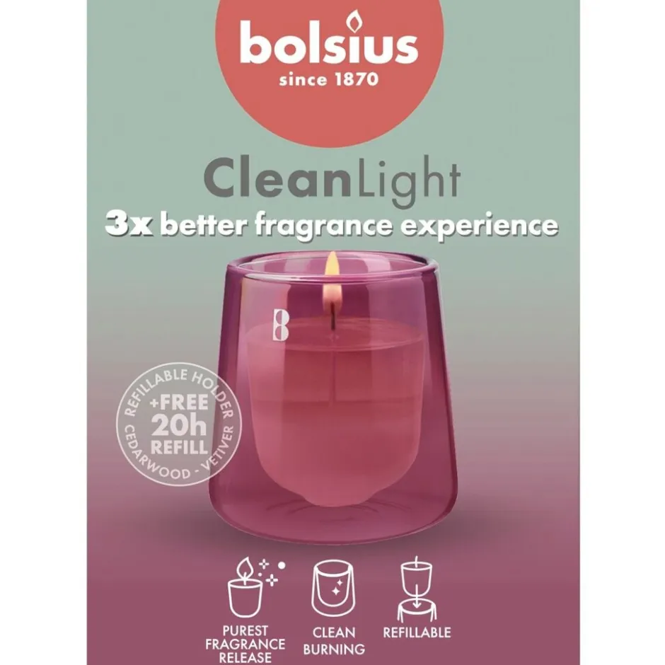 Bolsius Cleanlight Cedarwood & Vetiver Starterkit< Woonaccessoires