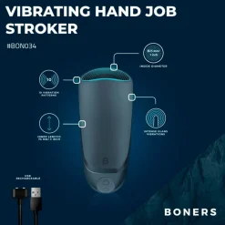 #BONO34 Vibrating Hand Job Stroker|Boners Discount