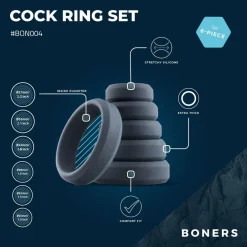 Boners 6-Delige Cockring Set< Seksspeeltjes