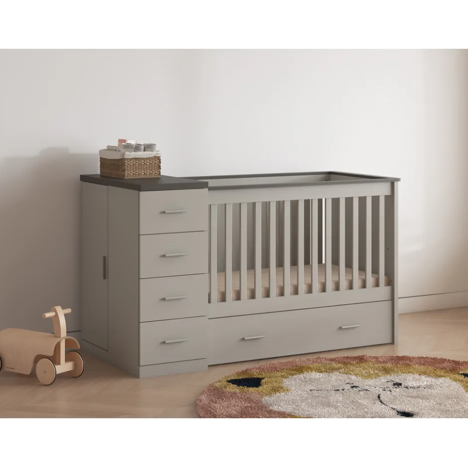 Combi Ledikant Memphis Chocolate & Biscotti|Born Lucky New