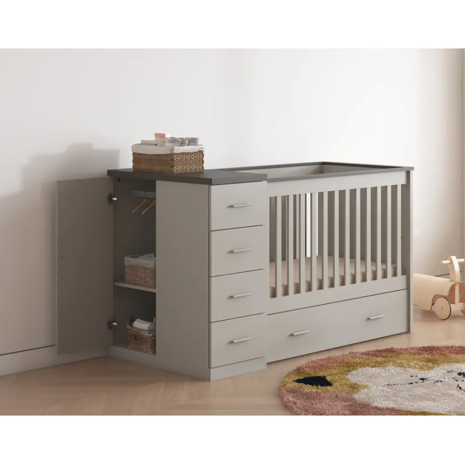 Combi Ledikant Memphis Chocolate & Biscotti|Born Lucky New