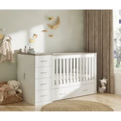Combi Ledikant Memphis Met Matras|Born Lucky Clearance