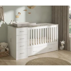Combi Ledikant Memphis Met Matras|Born Lucky Clearance