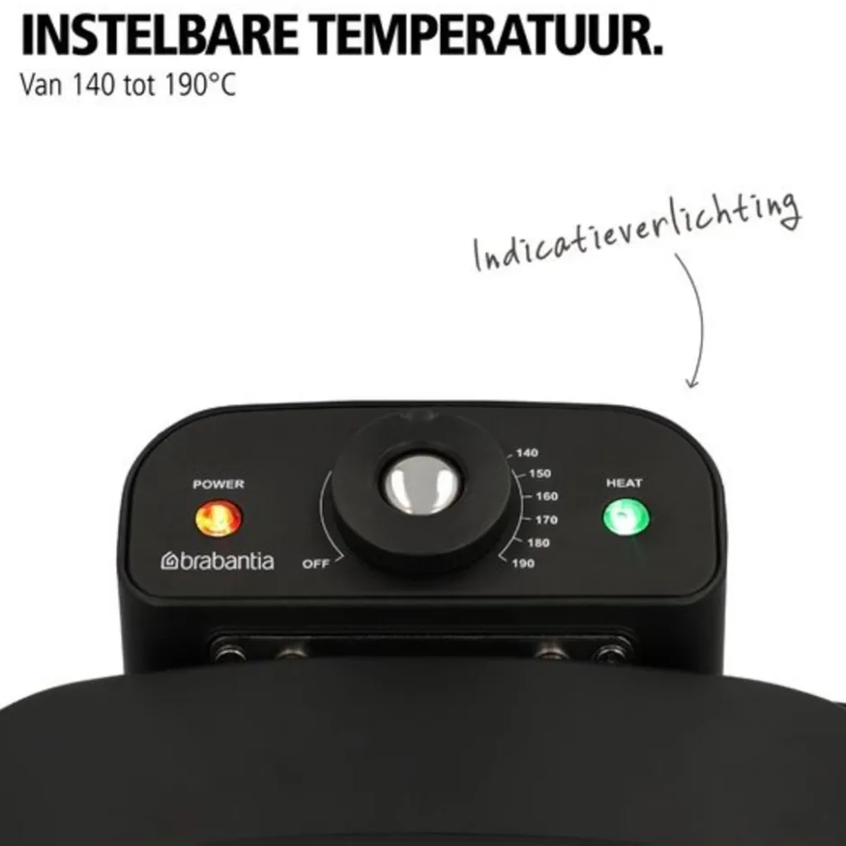 Brabantia Frituurpan Zwart BBEK1130BK< Frituurpannen En Airfryers