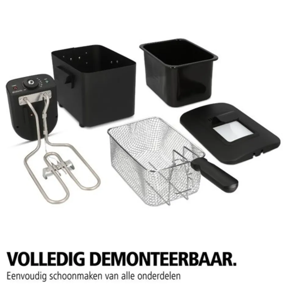 Brabantia Frituurpan Zwart BBEK1130BK< Frituurpannen En Airfryers