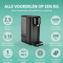 Brabantia Heetwaterdispenser BBEK1103< Waterkokers
