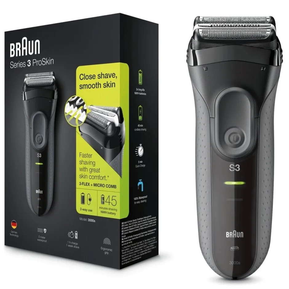 Series 3 ProSkin 3000s Scheerapparaat|Braun New