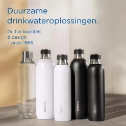 BRITA SodaTRIO RVS Grote Fles Wit Single Unit< Keuken