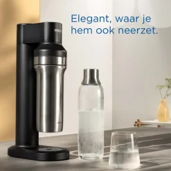 BRITA SodaTRIO RVS Kleine Fles Zwart Single Unit< Keuken