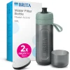 Waterfilterfles Active 0.6L Donkergroen inclusief 2 MicroDisc Single Unit|BRITA
