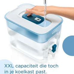 BRITA Waterfilterkan Flow Cool 8.2L Blauw incl. 1 MAXTRA PRO ALL-IN-1 Waterfilterpatroon< Keuken