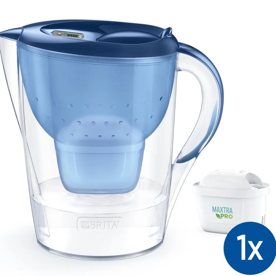 BRITA Waterfilterkan Marella XL 3.5L Blauw incl. 1 MAXTRA PRO Waterfilterpatroon< Keuken