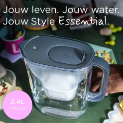 BRITA waterfilterkan Style Essential Blauw (2,4L) incl. 6x MAXTRA PRO filters< Keuken