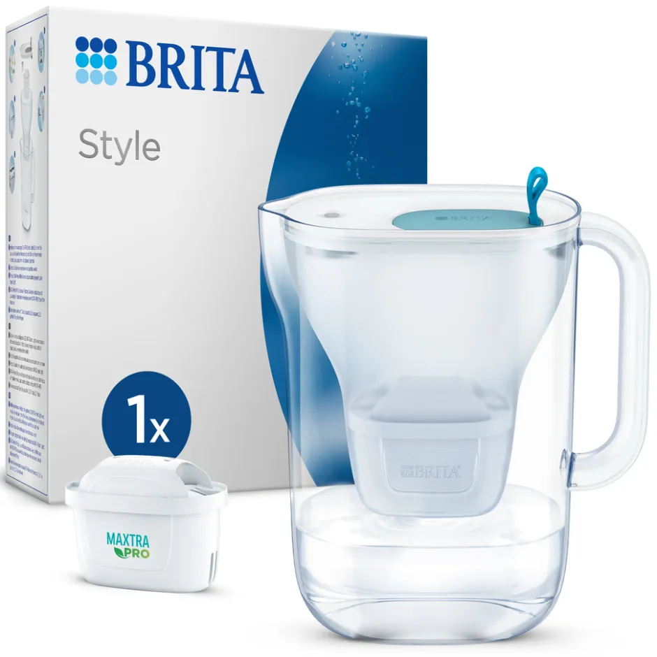 Waterfilterkan Style Cool 2.4L Blauw inclusief 1 MAXTRA PRO waterfilterpatroon|BRITA Discount