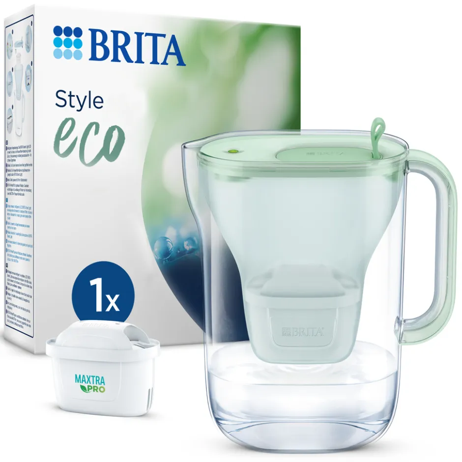 Waterfilterkan Style eco Cool 2.4L Groen incl.f 1 MAXTRA PRO waterfilterpatroon|BRITA New