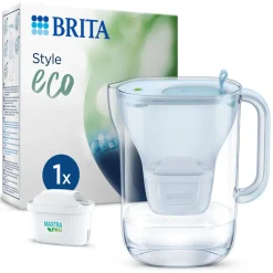 BRITA Waterfilterkan Style eco Cool 2.4L Blauw incl,1 MAXTRA PRO waterfilterpatroon< Keuken