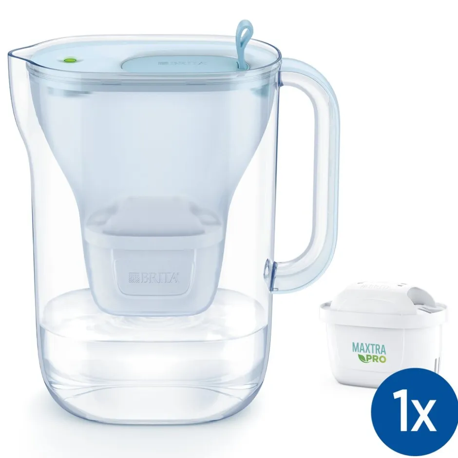 BRITA Waterfilterkan Style eco Cool 2.4L Blauw incl,1 MAXTRA PRO waterfilterpatroon< Keuken