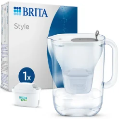 BRITA Waterfilterkan Style Cool 2.4L Grijs inclusief 1 MAXTRA PRO waterfilterpatroon< Keuken