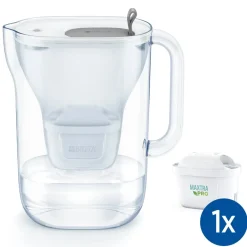 BRITA Waterfilterkan Style Cool 2.4L Grijs inclusief 1 MAXTRA PRO waterfilterpatroon< Keuken