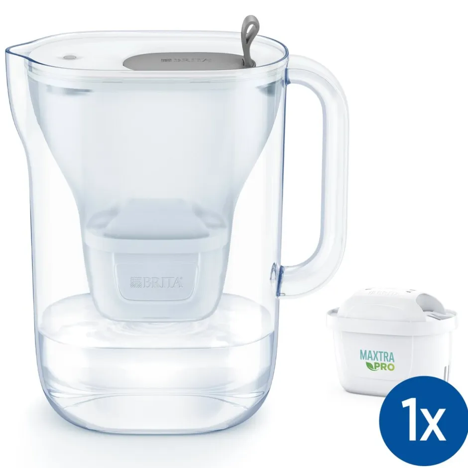 BRITA Waterfilterkan Style Cool 2.4L Grijs incl,1 MAXTRA PRO Waterfilterpatroon< Keuken