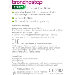 Bronchostop Direct Hoestpastilles met Honing< Luchtwegen